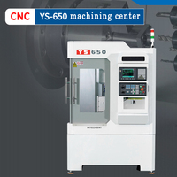 Centre d'usinage 5 axes YS650, fraiseuse CNC verticale, système de commande GSK, broche conique BT40, XYZ 500*600*300mm, automatique