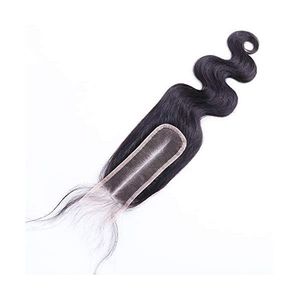 Nhà máy bán tóc con người Pre ngắt 2x6 HD ren đóng cửa tự nhiên màu đen thẳng Chất lượng cao trong kho sẵn sàng để tàu - Product Image 5