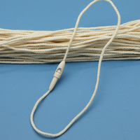 Cordon en coton beige de 21 cm pour étiquettes volantes, accessoires de vêtements, chaussures et sacs, vente en gros pour fabricants