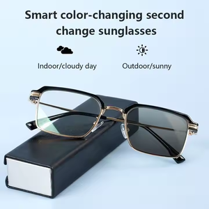 Lunettes Photochromiques Demi-Monture Tendance Anti-Lumière Bleue Universelles Hommes et Femmes <span class=keywords><strong>de</strong></span> Haute Qualité à Bon Prix - Product Image 5