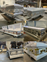 TX-001 #   Accesorios de Esquinas para Ataúdes de Plástico de Alta Calidad Estilo Americano, Decoración Dorada/Plateada, Herrajes Funerarios