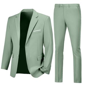 Traje de Hombre de 3 Piezas en Gris Claro, Corte Entallado, Blazer, Chaleco y Pantalones Formales para Boda, Oficina o Negocios - Product Image 1