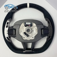Volant 9040 pour BMW G20 G30 Série G, entièrement en daim, logo blanc, surpiqûres blanches, sans perforation, sport personnalisé