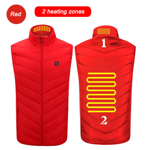 Gilet invernale senza maniche con imbottitura e gilet termico ricaricabile a batteria elettrica lavabile termica USB per <span class=keywords><strong>donna</strong></span> e <span class=keywords><strong>donna</strong></span> - Product Image 3