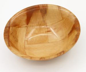 Ensaladera Redonda de Madera Natural de 6 Pulgadas, Ecológica, con Diseño Novedoso, Hecha a Mano para Uso Doméstico y en Restaurantes - Product Image 6