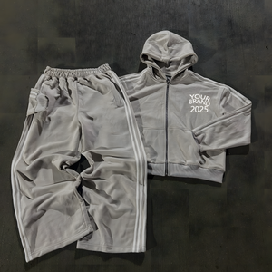 Completo da Uomo Personalizzato Vintage a Righe: Felpa con Cappuccio e <span class=keywords><strong>Pantaloni</strong></span> a Zampa con Zip, <span class=keywords><strong>Tuta</strong></span> Invernale Streetwear a Righe - Product Image 4