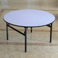 Table ronde pliable table pliante en acier tables et chaises rondes de banquet de mariage