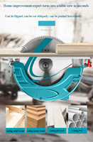 Scie circulaire électrique multifonctionnelle sans fil 21V sans balais pour la découpe du bois, du métal et du marbre, outil de bricolage à usage industriel pour la pierre