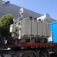Transformateur triphasé TSTY 1250 kVA 33 kV 22 kV 400 V, transformateur d'électricité industrielle sous charge, transformateur moyenne tension