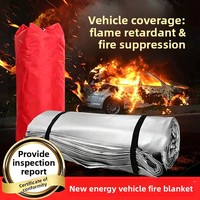 Couverture anti-feu pour véhicules électriques, usage domestique et cuisines commerciales – Protection et évacuation en cas d'incendie