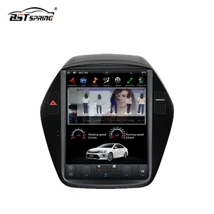Pantalla táctil tesla Vertical 10,4 pulgadas Android audio de coche reproductor de DVD con BT Video del coche para Hyundai IX35 Tucson 2009-2015 la radio es
