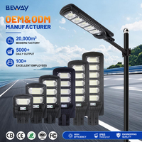 Lampe solaire LED tout-en-un étanche IP65 à économie d'énergie 50w 100w 150w 200w 250w 300w, vente chaude