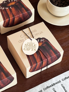 Boîte d'emballage personnalisée Keluli, 4 pièces <span class=keywords><strong>de</strong></span> nougat croustillant en forme <span class=keywords><strong>de</strong></span> flocon <span class=keywords><strong>de</strong></span> neige, boîte en papier pour dessert <span class=keywords><strong>madeleine</strong></span>, boîte à gâteau pour pique-nique commercial - Product Image 3