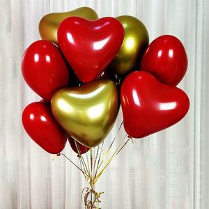 Wedding Valentine's Day Mother's Day Banquet Decoration Double <b>Balloon</b> 12 Inch <b>Heart</b> Love Pomegranate Red Latex <b>Balloon</b> - Product Image 3