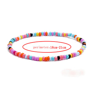 Ayarlanabilir Bilezikler Renkli Boho Bohemian Pirinç Boncuk Halhal Ayak Zinciri Kadın Kız Plaj Takı sevgililer Günü Şenlikli Hediyeler - Product Image 3
