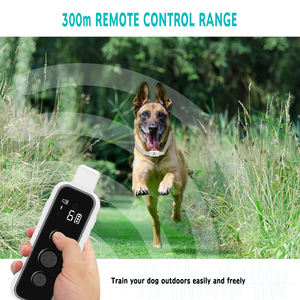 Haustierbedarf: Wiederaufladbares Ferngesteuertes Hundehalsband ohne Schockfunktion, Elektronisches Trainingshalsband mit Fernbedienung gegen Bellen - Product Image 3