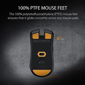    Souris de jeu Tuf M4 sans fil optique 12K Dpi 6 boutons programmables pour droitier noire rechargeable - Product Image 5