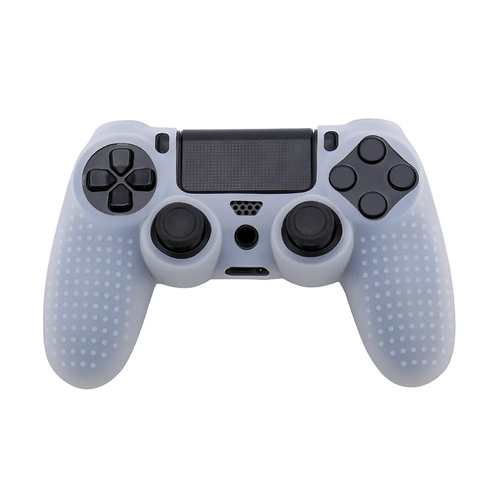 OURSTEAM bester Preis Anti-Raster-Silizium-Hülle 3D-Punkte Gummischäcke für PS4 Controller für PS4 Pro für PS4 Slim Spielzubehör