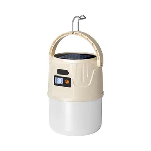 Перезаряжаемая Светодиодная лампа ABS с солнечной зарядкой для аварийного наружного кемпинга - Product Image 5