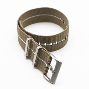CustomWatchstrap Nylon Troupes Françaises Parachute <span class=keywords><strong>Sac</strong></span> L'otan Ceinture Élastique Bracelet 20mm 22mm <span class=keywords><strong>Militaire</strong></span> Montre-Bracelet Bande - Product Image 6
