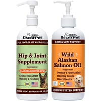 Vente en gros d'usine Complément alimentaire liquide pour animaux de compagnie Huile de poisson sauvage d'Alaska pure pour chien et chat Soutien à la santé des articulations, du pelage et du cœur