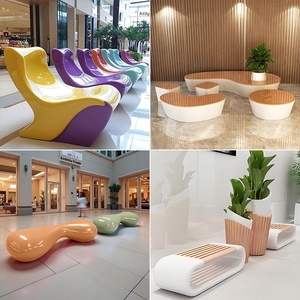 Silla de ocio personalizada de Guangdong para exteriores, con diseño para centros comerciales, parques, jardines y espacios públicos de espera, con hermosa presentación. - Product Image 2