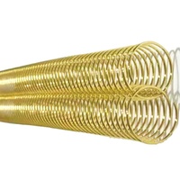 Bonne qualité plaqué 2 pouces 50 mm fil o or rose liaison en spirale métallique liaison en spirale métallique