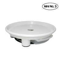 Plafarm JWPL0059 Corée du Sud Design Blanc Mini soucoupe pour plantes avec réservoir d'eau profond, plateau robuste en plastique PP double couche pour pot