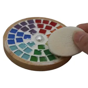 Son mozaik coaster masa dekorasyon ve aksesuarları toptan özelleştirme için mozaik coaster paspaslar ve pedleri
