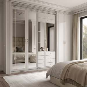 Armario de Pared para Dormitorio y Sala de Estar, Diseño Moderno, Puerta de Madera Personalizada de Lujo, Más Vendido en 2025 - Product Image 1