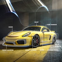 Film Pelindung Cat Mobil Berkualitas Tinggi 15.2*15m Self Healing PPf 6.5mil dengan Fungsi Anti Gores & Pengubah Warna