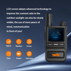 DK-L2 Walkie Talkie genggam 4G LTE, Walkie Talkie genggam 5000km panggilan panjang Global interkom nirkabel POC Radio Sim kompatibel - Product Image 2