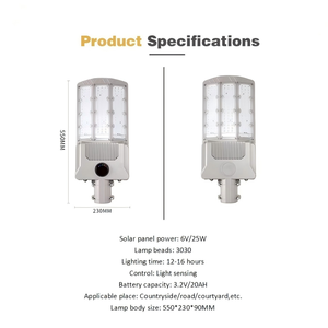 High Lumen IP65 Outdoor All in One Solar Street <strong>Light</strong> with Motion Sensor 300W <strong>Dusk</strong> <strong>to</strong> <strong>Dawn</strong> Solar Powered Led Road Lamp - Product Image 2