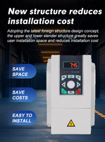 Personnalisé 220V 380V 3-Phase 4KW Variateur de Fréquence Convertisseur 1.5KW 2.2KW 0.75KW VFD Fréquence pour 380V 3-Phase