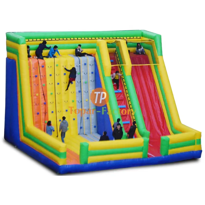 Topar Inflatable Mobile Rock Climbing Wall Inflatable Sports Game Inflatable Mountain