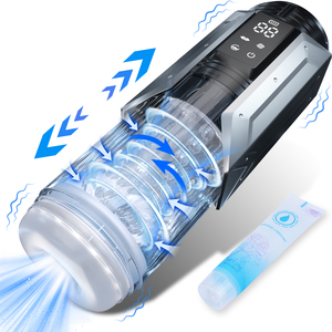 Amazon bestseller 10 vibrazione masturbazione maschile voce seducente per adulti giocattolo del sesso per gli uomini elettrico automatico masturbatore tazza - Product Image 2