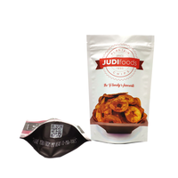 Emballage personnalisé avec logo, pochette réutilisable résistante à l'humidité pour aliments pour bébés, gâteaux, chips de plantain, impression en héliogravure, laminé aluminium