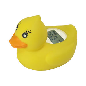 EMAF Smart Wasserdichtes Baby Kids Dusch <span class=keywords><strong>thermometer</strong></span> Gelbe Ente Dusche Spielzeug uhr Alarm LED Licht Digitaler Temperatur monitor - Product Image 1