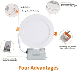 Chất lượng cao ETL ES 3cct 5cct điều chỉnh đèn trần Panels 12 Wát lịch thi đấu 8 Wát lõm xuống <span class=keywords><strong>LED</strong></span> bảng điều chỉnh ánh sáng đối với chúng tôi Canada - Product Image 5