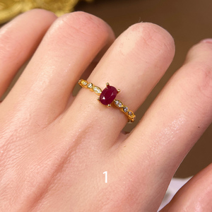 <span class=keywords><strong>Anello</strong></span> con <span class=keywords><strong>Rubino</strong></span> <span class=keywords><strong>Naturale</strong></span> in Argento Sterling 925 per Donne, Pietra Portafortuna di Luglio, Gioiello Raffinato con Gemma Rossa, Regalo di Lusso per Matrimonio e Fidanzamento - Product Image 3