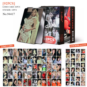 <span class=keywords><strong>GIDLE</strong></span> MIYEON SOYEON MINNIE YUQI SHUHUA Carte photo Cartes photo Kpop Papier adhésif Autocollant Fan Cadeaux 60Lomo 32Stickers Set - Product Image 6