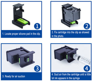 Kit d'encre à colorant de recharge compatible pour HP 67 67xl DeskJet 2330 2331 2332 2333 1210 1212 1255 Encre pour <span class=keywords><strong>imprimante</strong></span> à jet d'encre 100ml Bkcmy - Product Image 4