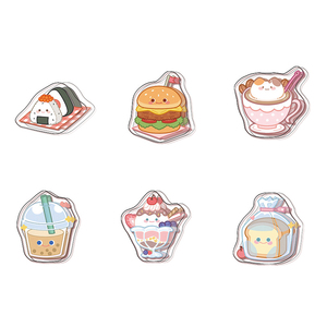 Clip de Sellado Transparente de Acrílico con Diseño de Dibujos Animados para Notas, Ideal para Estudiantes, Regalo Bonito para Chicas - Product Image 2