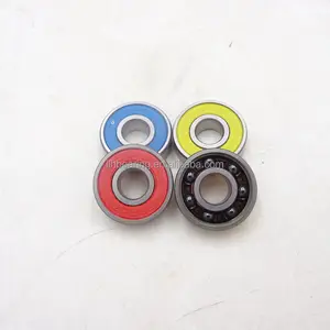 hybrid material 608RS inline skate bearings ceramic ball stainless steel ring deep groove ball bearing