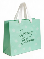 Luxuriöse Glänzende Kunstpapier-Geschenktüte mit Langen Henkeln Umweltfreundliche Einkaufstasche für Hochwertige Marken-Geschenkverpackungen mit Individuellem Logo