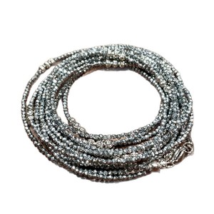 Collier superposé perlé pour femme, chaîne à billes en strass de cristal, longs colliers tendance pour l'automne-hiver 2026, bijoux de mode - Product Image 3