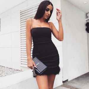 2019 europei e Americani di estate multicolore della bretella del vestito, new <span class=keywords><strong>turchia</strong></span> piuma pannello esterno di cucitura 2020 - Product Image 3