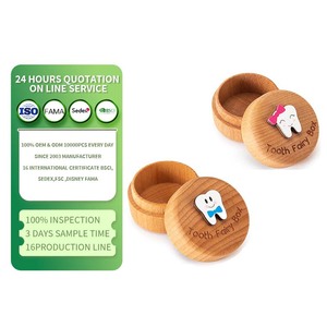 Răng Cổ Tích Hộp Cho Cô Gái Và Chàng Trai Bằng Gỗ Dễ Thương Răng Hộp Bị Mất Răng Lưu Trữ Cho Trẻ Em Giảm Răng Lưu Niệm Hộp Quà Tặng - Product Image 1