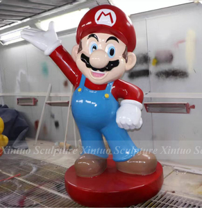 Estatuas de Fibra de Vidrio de Alta Calidad para Decoración de Centros Comerciales, Figura de Mario Superhéroe de Tamaño Real - Product Image 2