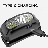 Lampe frontale rechargeable haute puissance OEM Lampe frontale USB pour la pêche Lampe frontale étanche Lampe frontale pour la chasse